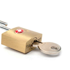 TSA Approved Suitcase Padlock - Key - TWIN PACK