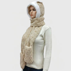 MUFFLER / FUR WITH POCKET / WOMEN'S