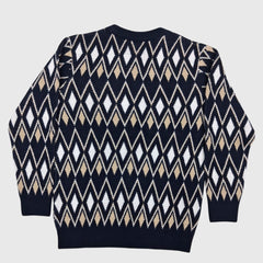 BOY'S R NECK ACRO WOOL SWEATER