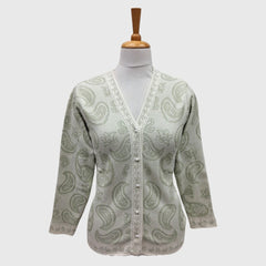 WOMEN'S V NECK CARDIGAN