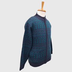 MEN'S FULL ZIP ACRO WOOL SWEATER
