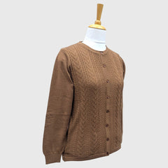 WOMEN'S R NECK CARDIGAN