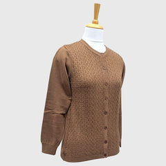 WOMEN'S R NECK CARDIGAN
