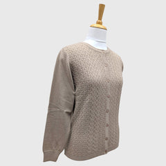 WOMEN'S R NECK CARDIGAN