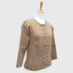 WOMEN'S R NECK CARDIGAN