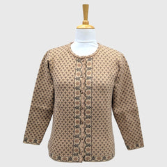 WOMEN'S R NECK CARDIGAN