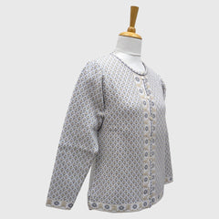 WOMEN'S R NECK CARDIGAN