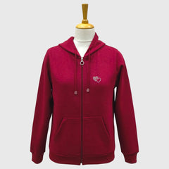 WOMEN'S SWEATSHIRT FULL ZIP HOODIE