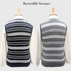 MEN'S SLEEVELESS REVERSIBLE SWEATER