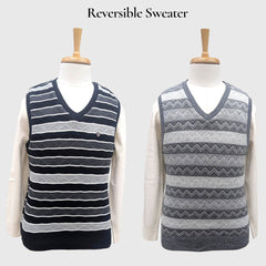 MEN'S SLEEVELESS REVERSIBLE SWEATER