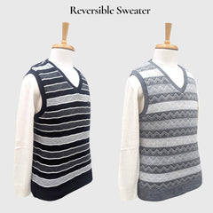 MEN'S SLEEVELESS REVERSIBLE SWEATER