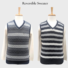 MEN'S SLEEVELESS REVERSIBLE SWEATER