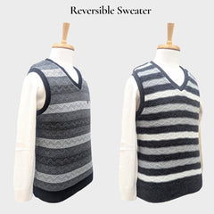 MEN'S SLEEVELESS REVERSIBLE SWEATER
