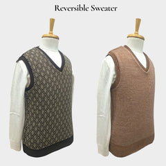 MEN'S SLEEVELESS REVERSIBLE SWEATER