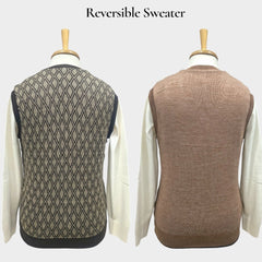 MEN'S SLEEVELESS REVERSIBLE SWEATER