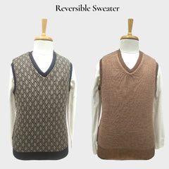 MEN'S SLEEVELESS REVERSIBLE SWEATER