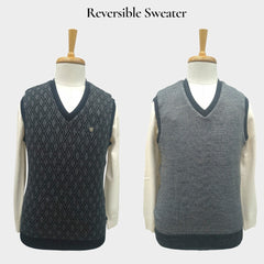 MEN'S SLEEVELESS REVERSIBLE SWEATER