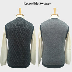 MEN'S SLEEVELESS REVERSIBLE SWEATER