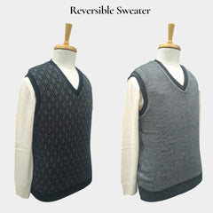 MEN'S SLEEVELESS REVERSIBLE SWEATER