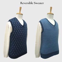 MEN'S SLEEVELESS REVERSIBLE SWEATER