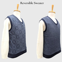 MEN'S SLEEVELESS REVERSIBLE SWEATER