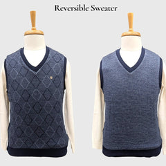 MEN'S SLEEVELESS REVERSIBLE SWEATER