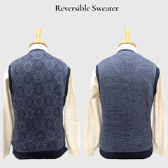 MEN'S SLEEVELESS REVERSIBLE SWEATER