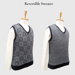 MEN'S SLEEVELESS REVERSIBLE SWEATER