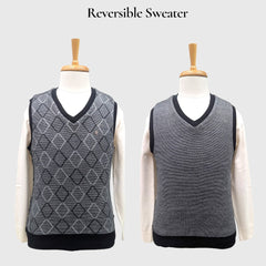MEN'S SLEEVELESS REVERSIBLE SWEATER