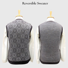 MEN'S SLEEVELESS REVERSIBLE SWEATER