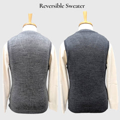 MEN'S SLEEVELESS REVERSIBLE SWEATER