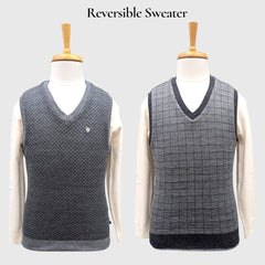 MEN'S SLEEVELESS REVERSIBLE SWEATER