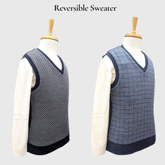 MEN'S SLEEVELESS REVERSIBLE SWEATER