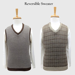 MEN'S SLEEVELESS REVERSIBLE SWEATER