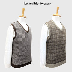 MEN'S SLEEVELESS REVERSIBLE SWEATER