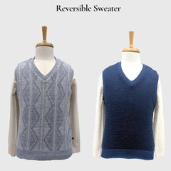 MEN'S SLEEVELESS REVERSIBLE SWEATER
