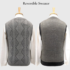 MEN'S SLEEVELESS REVERSIBLE SWEATER