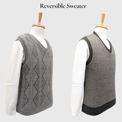 MEN'S SLEEVELESS REVERSIBLE SWEATER