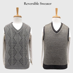 MEN'S SLEEVELESS REVERSIBLE SWEATER