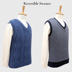 MEN'S SLEEVELESS REVERSIBLE SWEATER