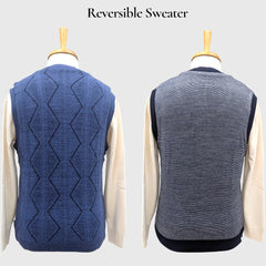 MEN'S SLEEVELESS REVERSIBLE SWEATER