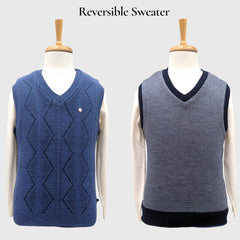 MEN'S SLEEVELESS REVERSIBLE SWEATER