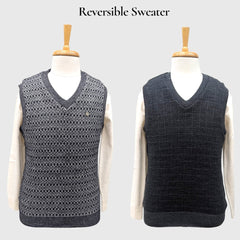 MEN'S SLEEVELESS REVERSIBLE SWEATER