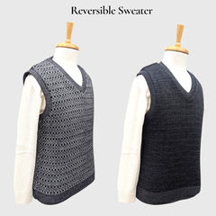 MEN'S SLEEVELESS REVERSIBLE SWEATER