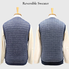 MEN'S SLEEVELESS REVERSIBLE SWEATER