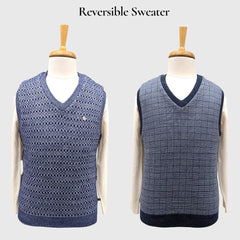 MEN'S SLEEVELESS REVERSIBLE SWEATER