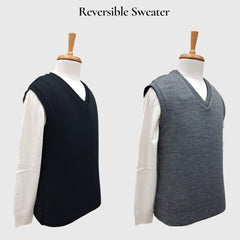 MEN'S SLEEVELESS REVERSIBLE SWEATER
