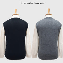 MEN'S SLEEVELESS REVERSIBLE SWEATER