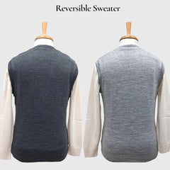 MEN'S SLEEVELESS REVERSIBLE SWEATER