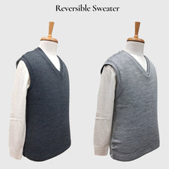 MEN'S SLEEVELESS REVERSIBLE SWEATER